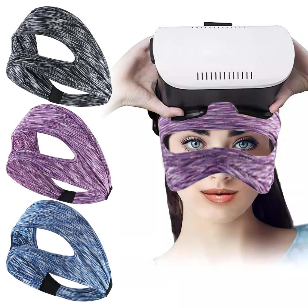 Verstellbare VR-Augenmaske Atmungsaktives Schweißband Bequeme Augenmaskenabdeckung für Meta Quest 3S/Quest 3/Quest 2/Quest Die meisten VR-Geräte