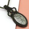 Jasper Macrame Handmade Necklace Gemstone Jewelry Thread 20-36''Ad Pendant