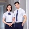 Teluoman Unisex 63% High Cotton Short Sleeve Business Casual Shirt