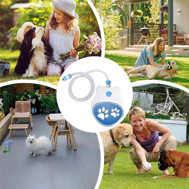 M-Modern-Dog Water Fountain Step On,Easy Activated Dog Water Fountain - Dog Water Drinking Sprinkler