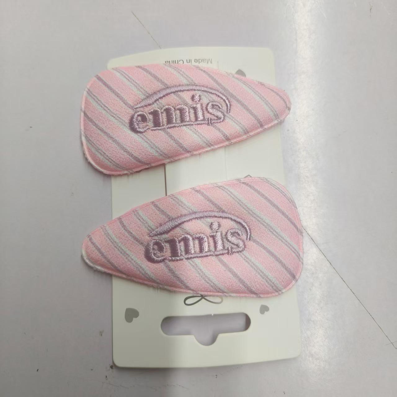 

Korean Striped Hair Clip for Bangs and Fringe - BB Pin Accessory