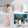 Elegant Origami Plastic Vase Imitation Ceramic Flower Pot For Stylish Home Decor