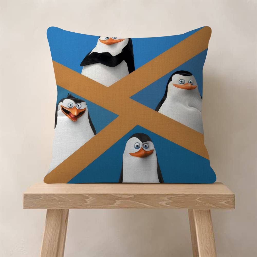 

Classic Anime The PPenguins Of MMadagascar Pillow Cover Design cushion Cover decor Holiday Decorati 30x30cm