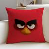 Fun AAngry BirdsS Cushion Cover Breathable and skinfriendly linen pillowcase square removable and washable cushion