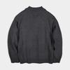 Weekhour Wool Blend Half Zip Collar Knit Charcoal