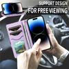 Lanyard Leather Wallet Card Phone Case for iPhone 17 Air 16E 16 Pro Max 15 14 Plus 13 12 11 XS XR X Crossbody Flip Purse Cover
