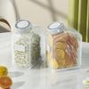 Sealed Food Canister Airtight Food Can with Date Tracker Lid Transparent Grain Storage Can for Beans Pasta Kitchen Pantry Cabinet