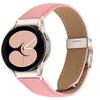 Watch Strap for Samsung Galaxy Watch7/6/6 Classic/5 Pro/5/4 Classic/4/FE Litchi Texture Leather Band with Starlight Buckle