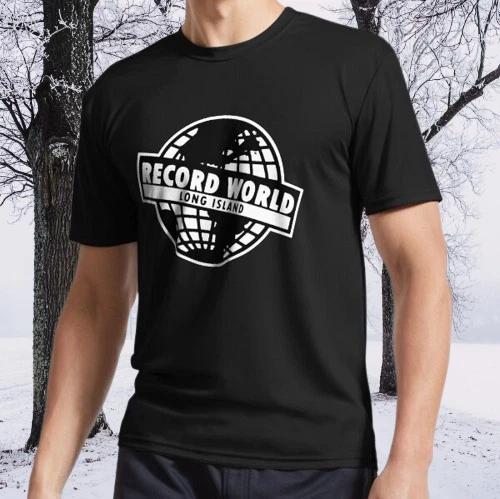 

RECORD WORLD LONG ISLAND VINYL MUSIC Logo TEE T-Shirt Funny Size S to 5XL 4XL