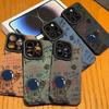 Fun Astronaut Print Shockproof Phone Case for iPhone 17 16 Pro 15 14 13 12 11 Pro Max Air X XR XS Max Leather Soft Cover