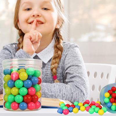 100 шт. Рахункові кульки 2 см. Маленькі, гладкі, легкі, різних кольорів. Розвиваюча іграшка для підрахунку. Інструмент для дошкільного навчання з трубкою для зберігання.