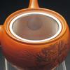 Teapot with Made in Japan J-kitchens Tokoname-yaki Strainer, 410cc,