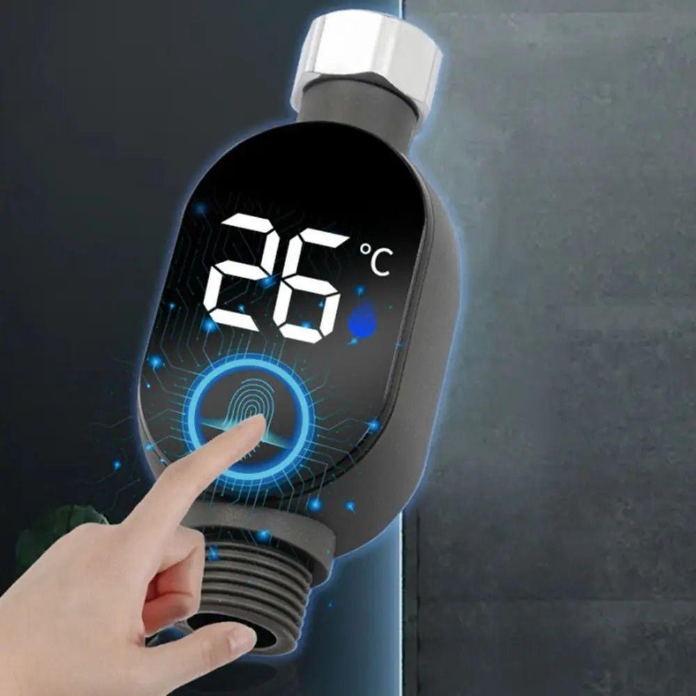 Waterproof LED Display Thermometer Stainless-Steel Shower Thermometer  Safe Bathing