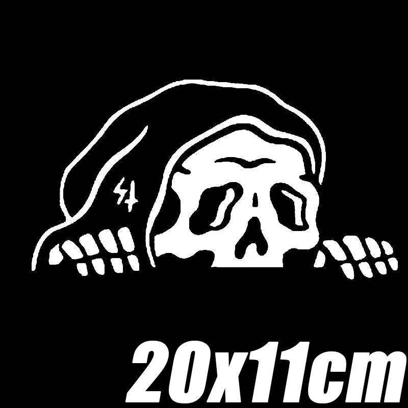 

Креативные наклейки на автомобиль с черепом, симпатичная наклейка на окно автомобиля с изображением призрака смерти, заднее лобовое стекло, модифицированная наклейка на автомобиль, декоративные наклейки