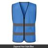 Reflective Yellow Safety Vest: Breathable Fluorescent Gear for Construction, Cycling, and Road Safety