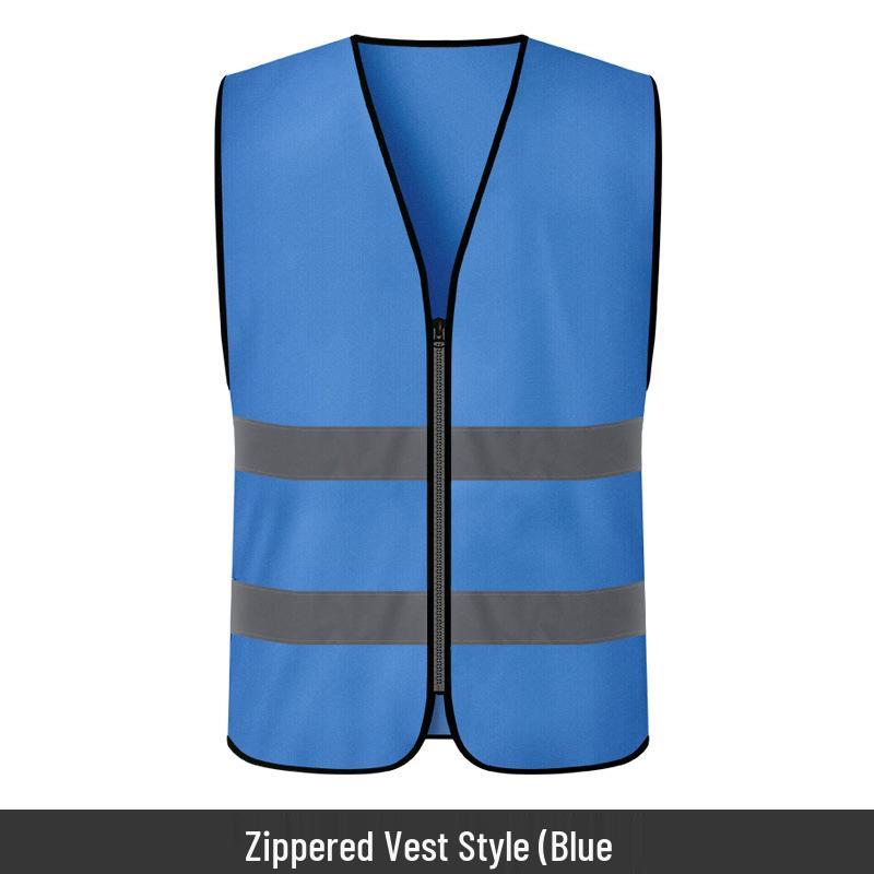 Reflective Yellow Safety Vest: Breathable Fluorescent Gear for Construction, Cycling, and Road Safety