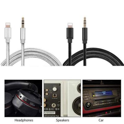 1M für Beleuchtung zu AUX Kabel Auto Konverter 3,5mm Jack Stecker Kabel Kopfhörer Aux Linie Kopfhörer Audio Adapter für iPhone iPad IOS