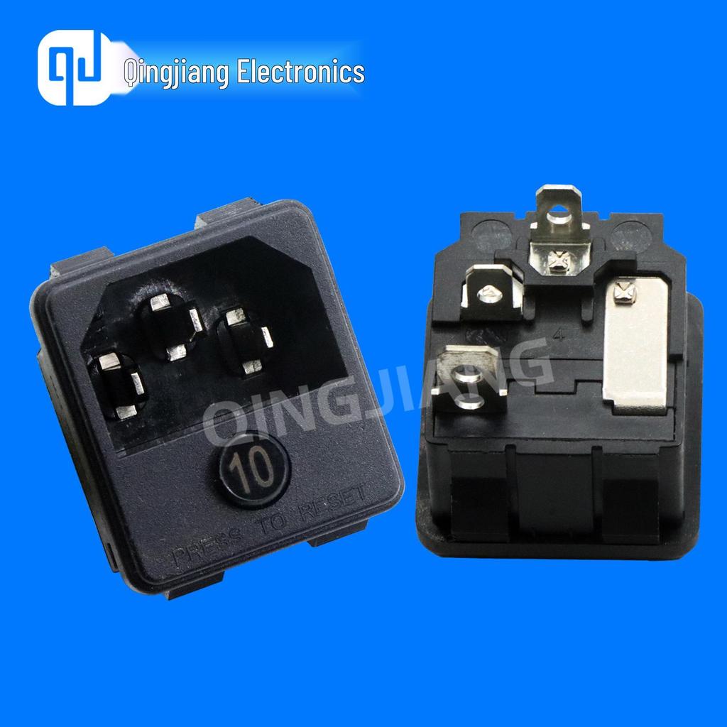 2-in-1 C14 Plug Protector Socket with Circuit Breaker for Safe Energy Storage