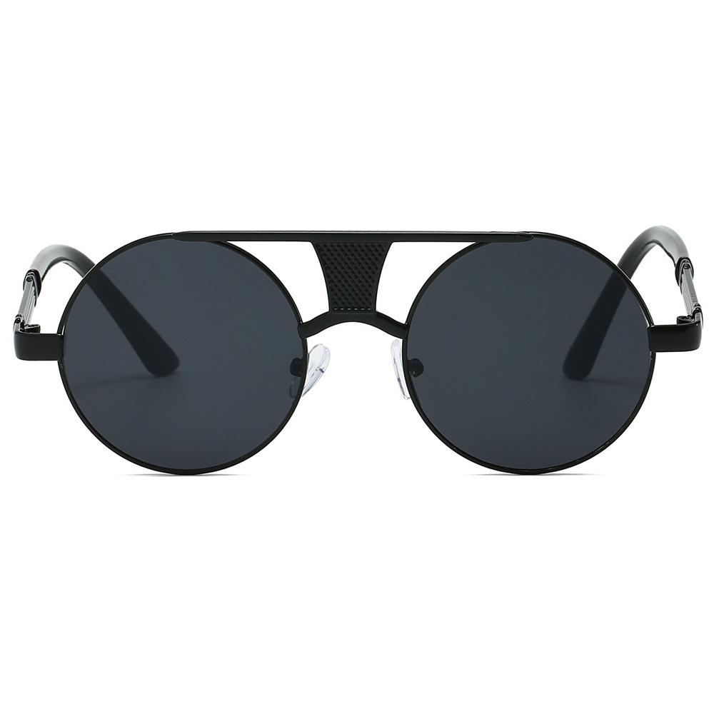 Fashion Vintage Round Sunglasses Retro Luxury Design Men'S Shades Double Bridge Casual Decor Sun Glasses For Women & Men