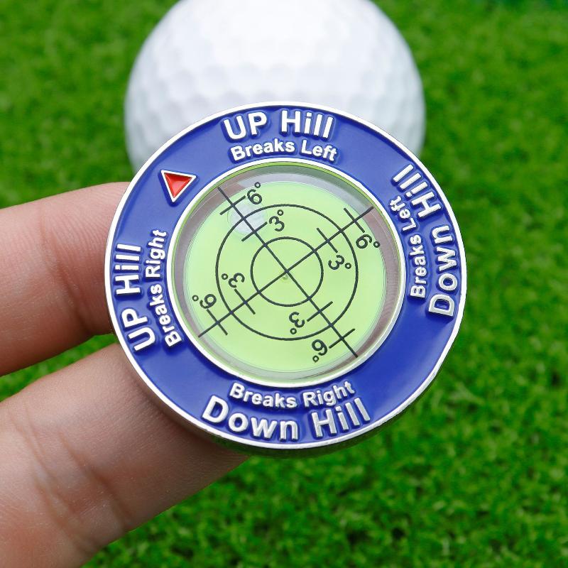 Golf Putting Alignment Aid Level Slope Indicator Portable Training Tool for Beginner Golfers Daily Practice Use