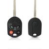 Head Key Fob Replacement Fits for Ford Focus 2012-/ C-Max Escape 2013-/ Transit Connect 2014- Keyless Entry Remote Control OUCD6000022 (Pack of 2)