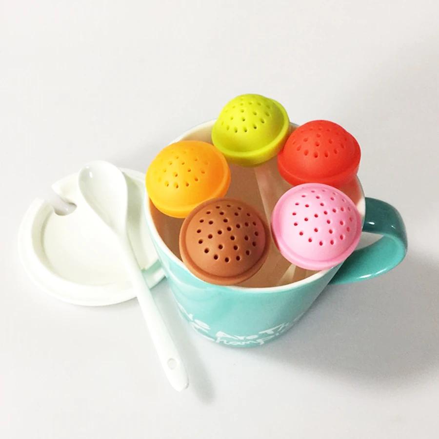 Creative Lollipop Shape Silicon Sweet Tea Infuser Candy Lollipop Loose Leaf Mug Strainer Cup Steeper for Tea & Coffee Drinkware