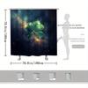 1pc St. Patrick's Day Polyester Shower Curtain - Floral Print, Fade Resistant, Machine Washable, 12 Hooks