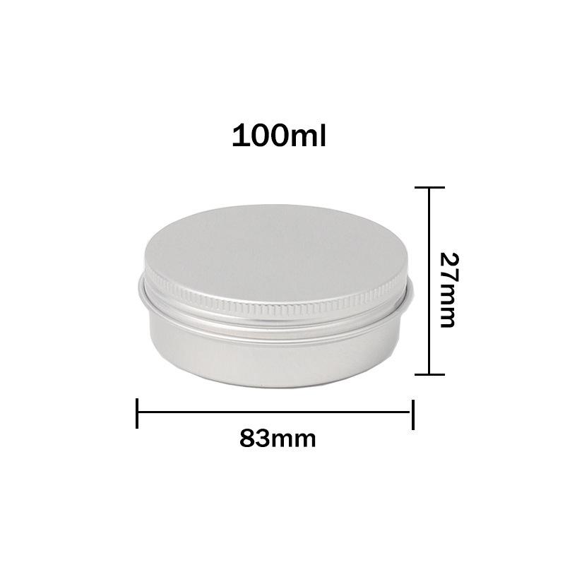 5g-250g Multi-Size Multi-Color Threaded Aluminum Tea Box Metal Can