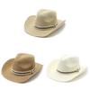 Summer Straw Hat For Men And Women With Wide Brim Sunshade For Outdoor Travel