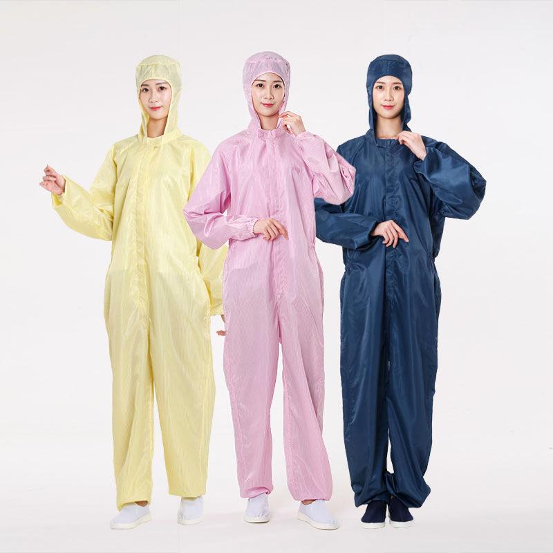 Anti-static Hooded Mesh Onesie for Dust-free Food & Pharmaceutical Workspaces, Logo Printable