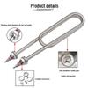304 Stainless Steel Double U-shaped Electric Heating Tube