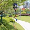 Colorful Hot Air Balloon Sequin Windmill Spinner - Outdoor Garden Decoration