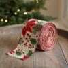 Xmas Gift Wrap Ribbon Tree Printed Bouquet Ribbon Hand Knitting Gift Box Packing Strap  Party Decor