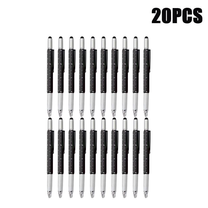 Multifunkčné pero 7 v 1 s dotykovou obrazovkou Kapacitné pero stylusu so skrutkovačom