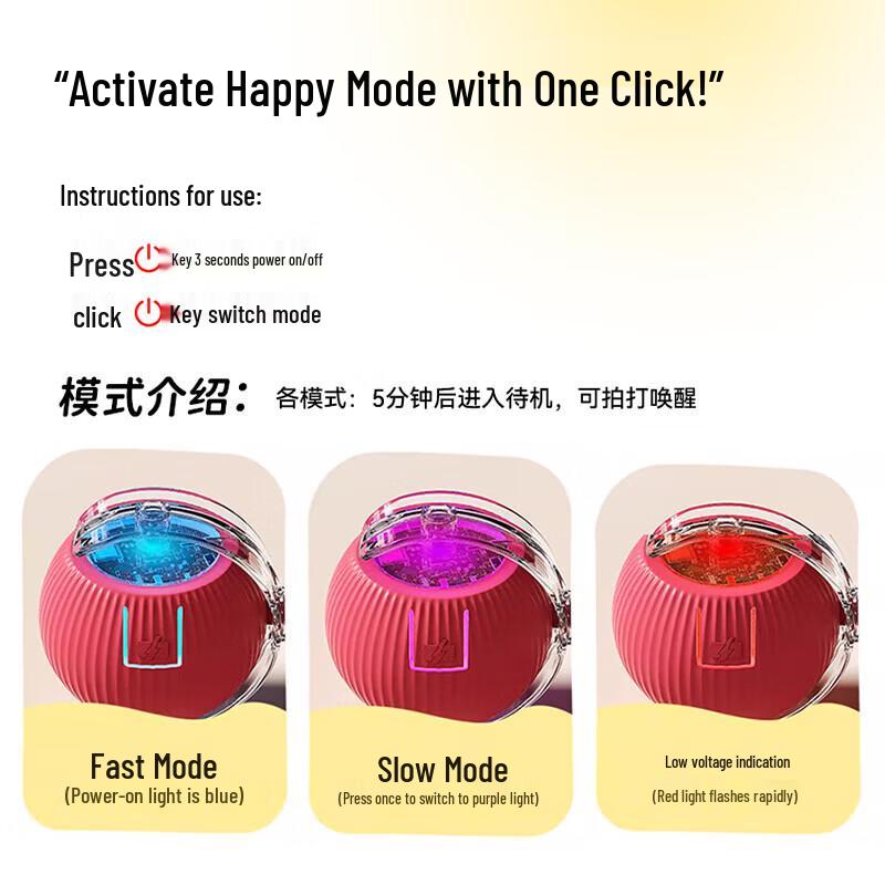 Interactive Electric Cat Teaser Ball