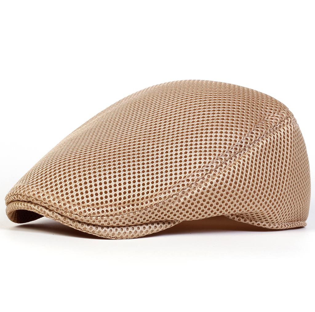 Men Mesh Breathability Newsboy Caps British Painters Hats Spring and Summer Flat Cap Hip Hop Berets