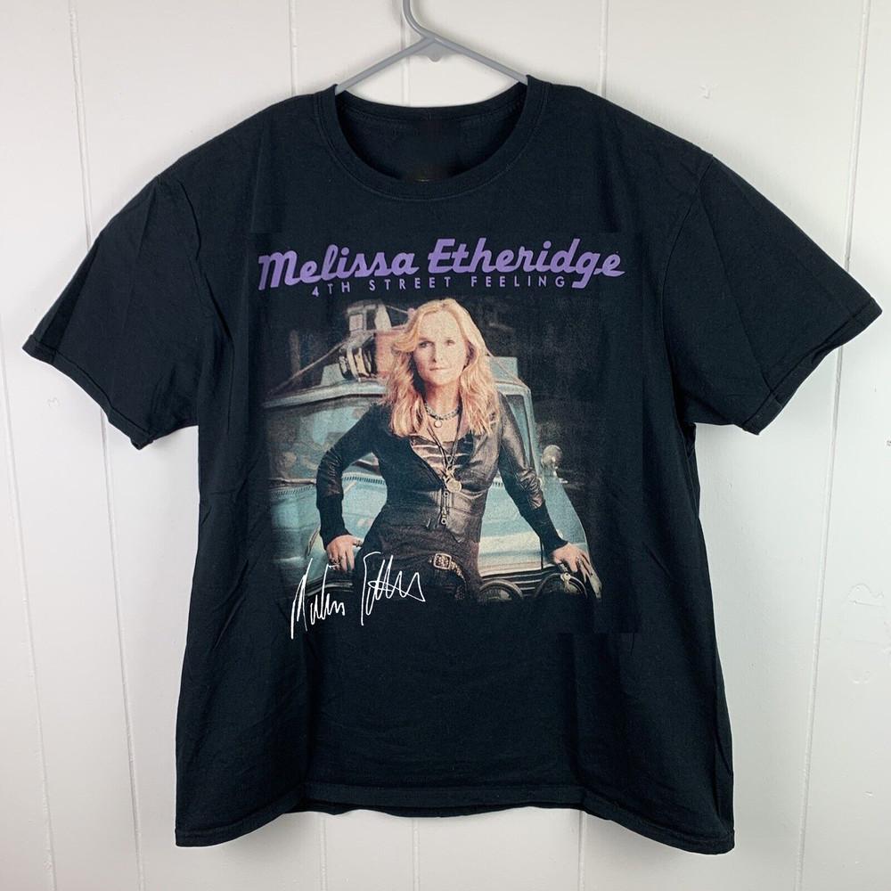 Melissa Etheridge 4th Street Feeling Concert Unisex T-Shirt Cotton Full Size Unisex T-Shirt XXXL