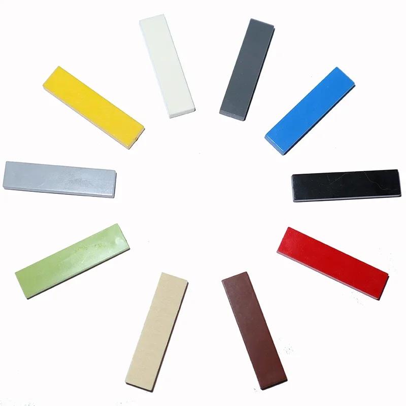 Non-Toxic 200Pcs Size 1X4 Bricks Flat Tile Moc Assemble Particles 2431 Smooth 1*4 Building Blocks Diy Educational Creative Toy For Kids