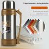 Large Capacity 304 Stainless Steel Insulated Travel Thermos - Ideal for Car, Outdoor Sports, Business & Travel