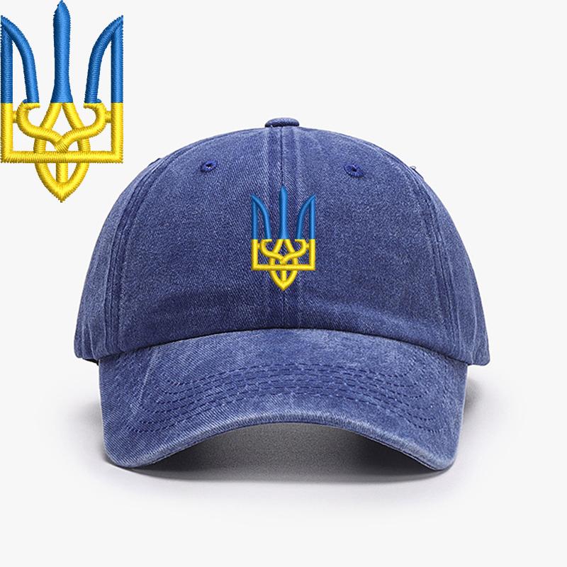 Embroidery Ukraine Trident Symbol Spetsnaz Special Forces Men Baseball Caps Brass Buckle Dad Caps Snapback Adjustable