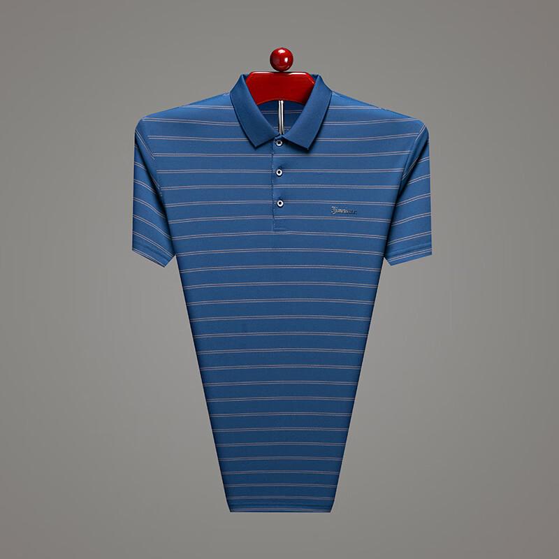ROMON Men's Summer Ice Silk Polo Shirt