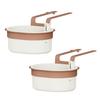 2Pcs Drain Baskets High-Efficiency Filter Easy to Install Automatic Dumping Sink Strainer Baskets Kitchen Trash Catcher