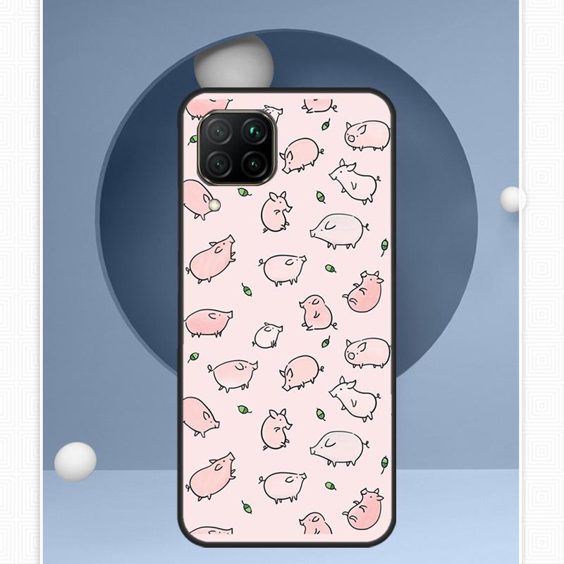 Cute Pink Pig For Huawei Nova Y72 Y90 Y61 Y91 Y60 Y70 12s 12i 11i 8i 9 10 SE P20 P40 Lite P60 P30 Pro Case