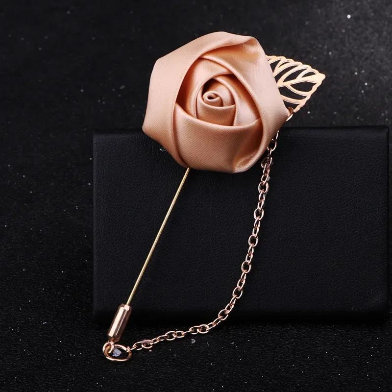New Men's Advanced Chic Brooches Leaf Rabbit Pin Suit Shawl Lapel Pins Uxedo Corsage Hat Shirt Collar Pin Party Daily Accessory