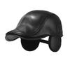 Winter Cold-Proof Warm-Keeping Forward Cap Outdoor Velvet Windproof Ear Protection Adjustable Cap for The Elderly