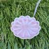 Flower-Shaped Ceramic Bee Feeder Rust-resistant Floral Sculpture Bird Bath Bowl Handcrafted Metal Vintage Style