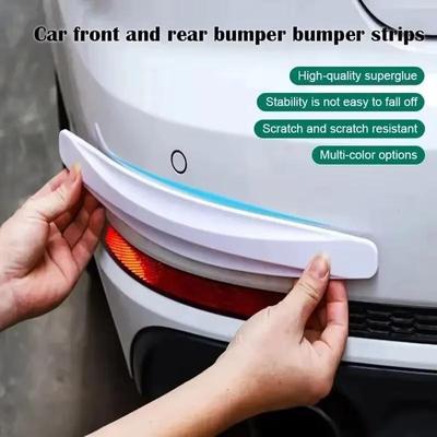 Car Front and Rear Bumper Anti-collision Strips Body Door Trunk Carbon Fiber Anti-scratch Collision Trim Strip Protectocontraara