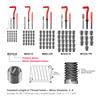 Comprehensive Thread Repair Tools 88-131pcs M5-M12 Metric Restorer With Red Storage Case For Car Garage And Mechanical Workshop