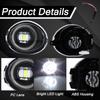 2PCS Foglight Cover For BMW E46 M3 2001- 2006 LED Fog Lamp Headlight Front Bumper Foglight Cover Dual Holes