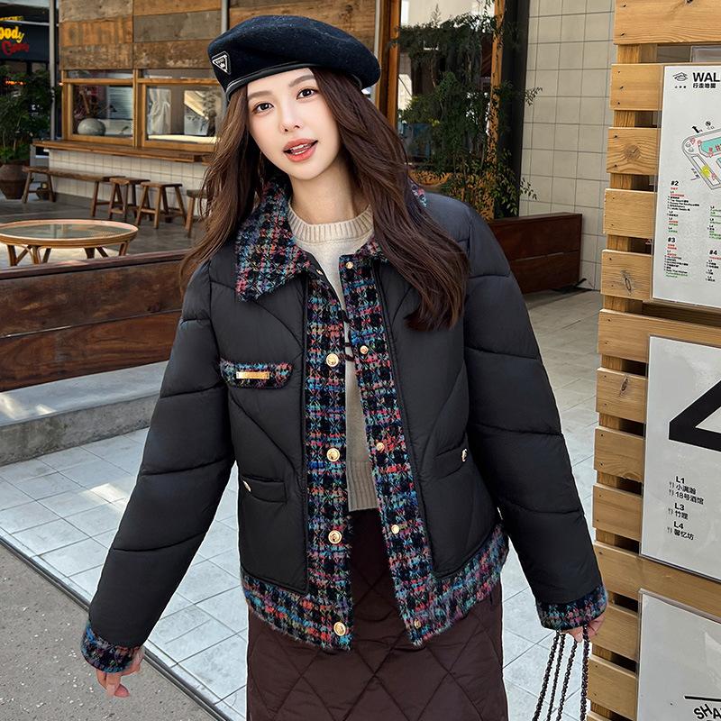 Modny i wszechstronny płaszcz damski o dużym rozmiarze z klapami, pogrubiony, chroniący przed zimnem i ciepły zimowy, lekka i wygodna kurtka bawełniana